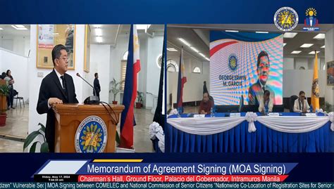 COMELEC, NCSC bring registration closer to senior citizens, .